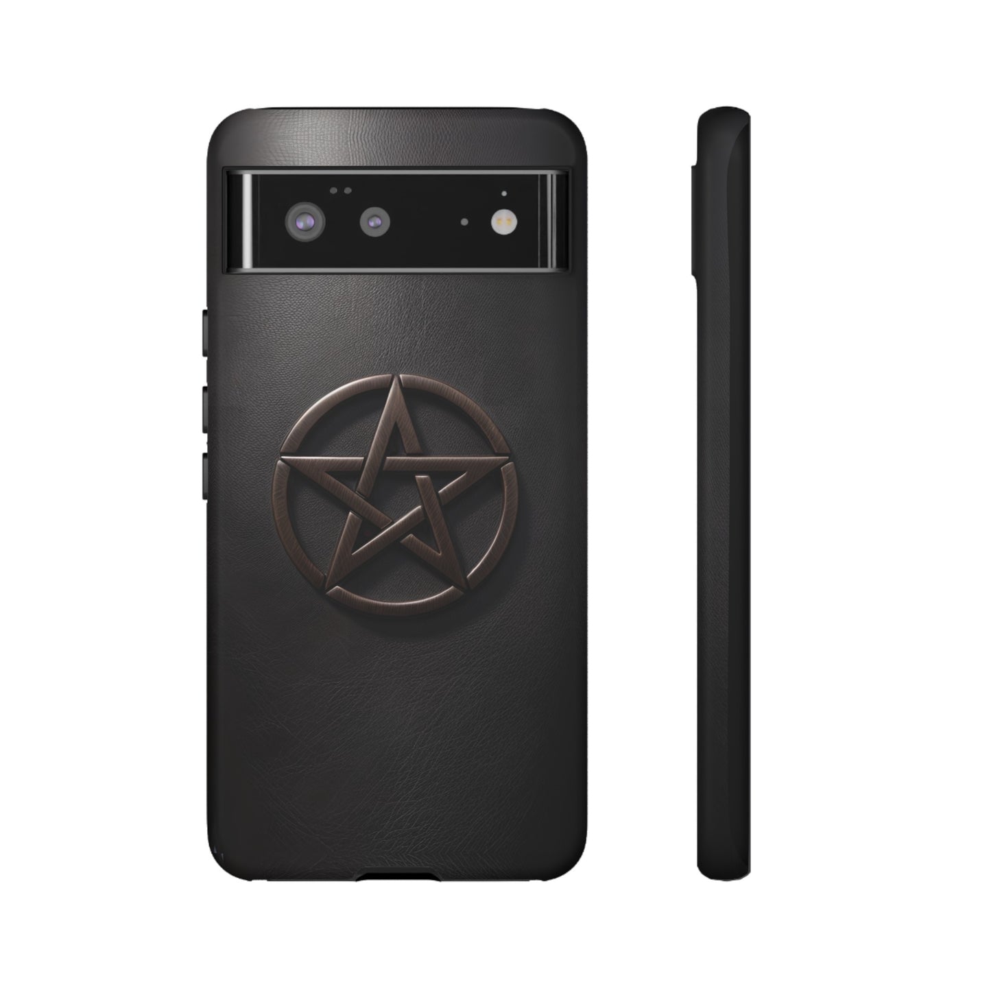 Simple Pentacle Tough Phone Case – Witchcraft Pentagram Design for iPhone, Samsung Galaxy, and Google Pixel Devices