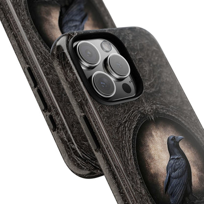 Gothic Raven Phone Case - Mysterious Dark Bird Design