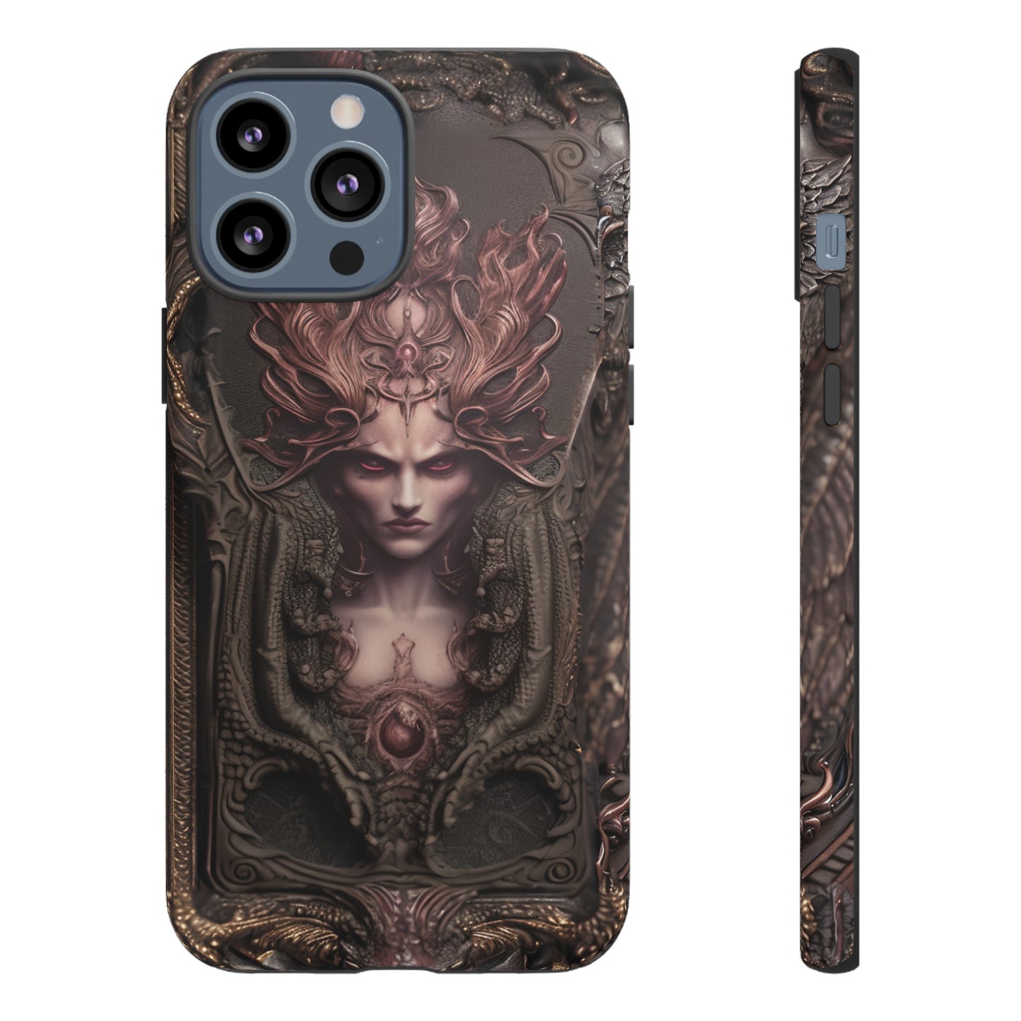 Dark Lilith Phone Case – Horned Hell Horror Design for iPhone, Samsung Galaxy, and Google Pixel Devices