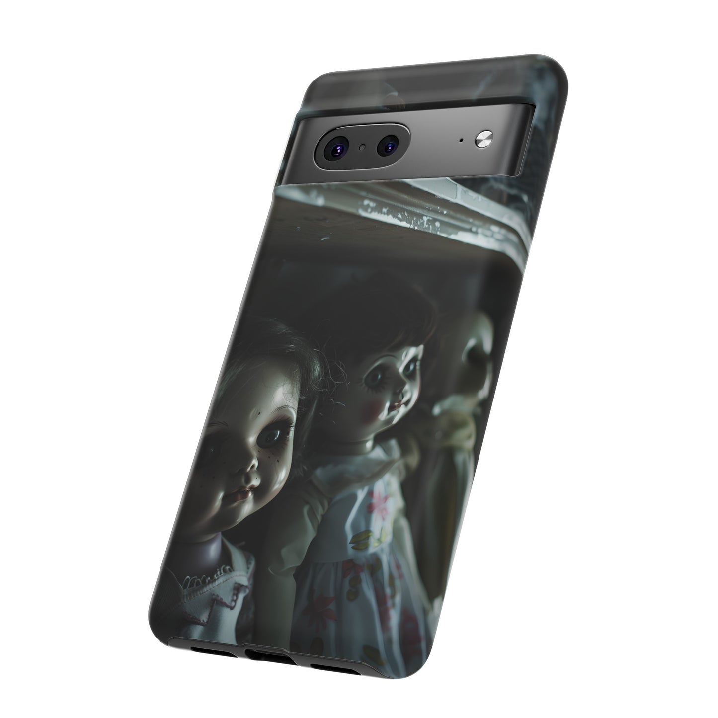 Creepy Dolls Phone Case – Eerie Vintage Doll Design for iPhone, Samsung Galaxy, and Google Pixel Devices