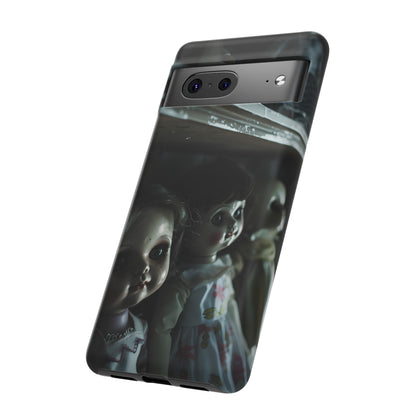 Creepy Dolls Phone Case – Eerie Vintage Doll Design for iPhone, Samsung Galaxy, and Google Pixel Devices