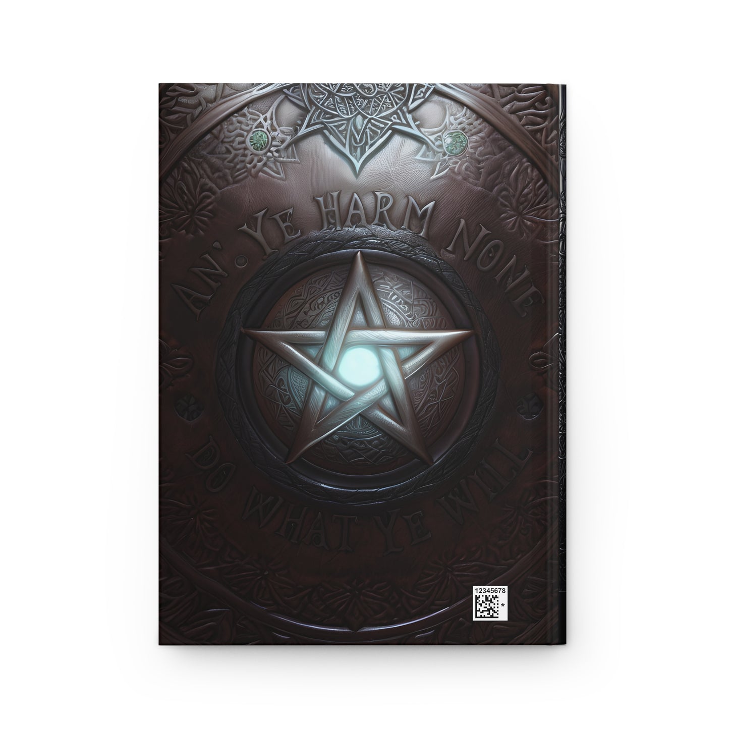 Pentacle Wiccan Rede Hardcover Notebook – Mystical Journal for Witchcraft and Occult Magic