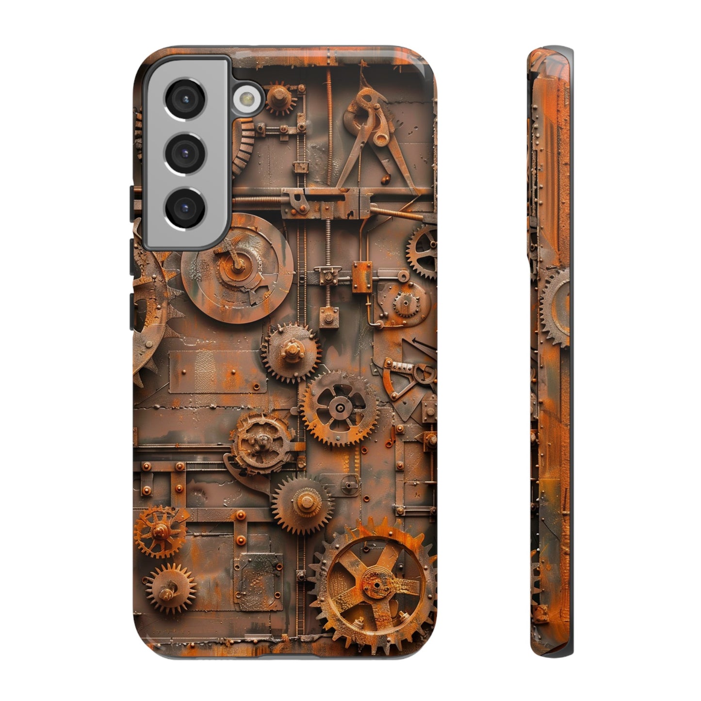 Rusted Steampunk Gearworks Phone Case for iPhone, Samsung Galaxy, and Google Pixel Devices