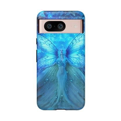 Blue Cosmic Fairy Phone Case – Enchanting Fae Design for iPhone, Samsung Galaxy, and Google Pixel Devices