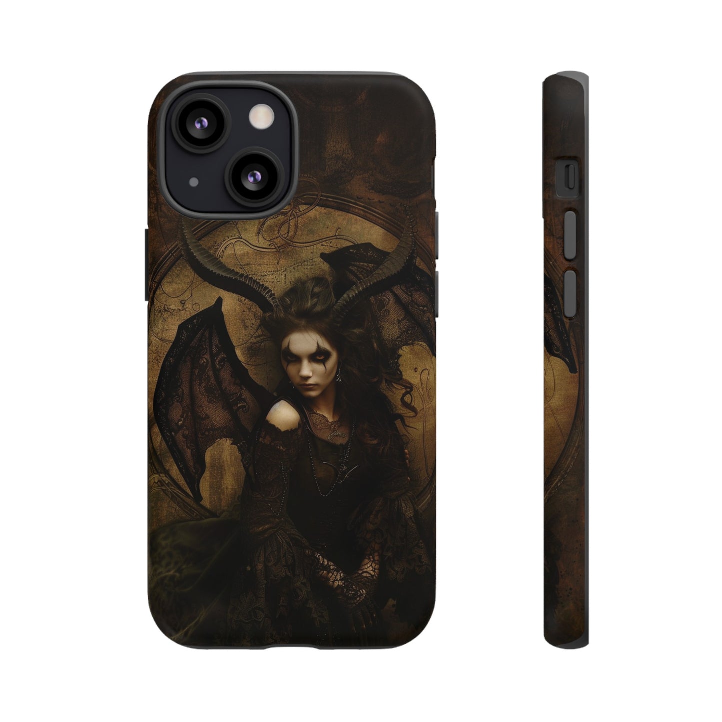 Demon Lilith Gothic Phone Case for iPhone, Samsung Galaxy, Google Pixel - Dark Fantasy Art