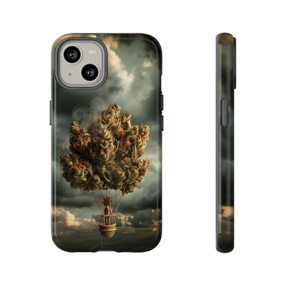 Cannabis Balloon Adventure Phone Case - For iPhone, Samsung Galaxy, and Google Pixel Devices