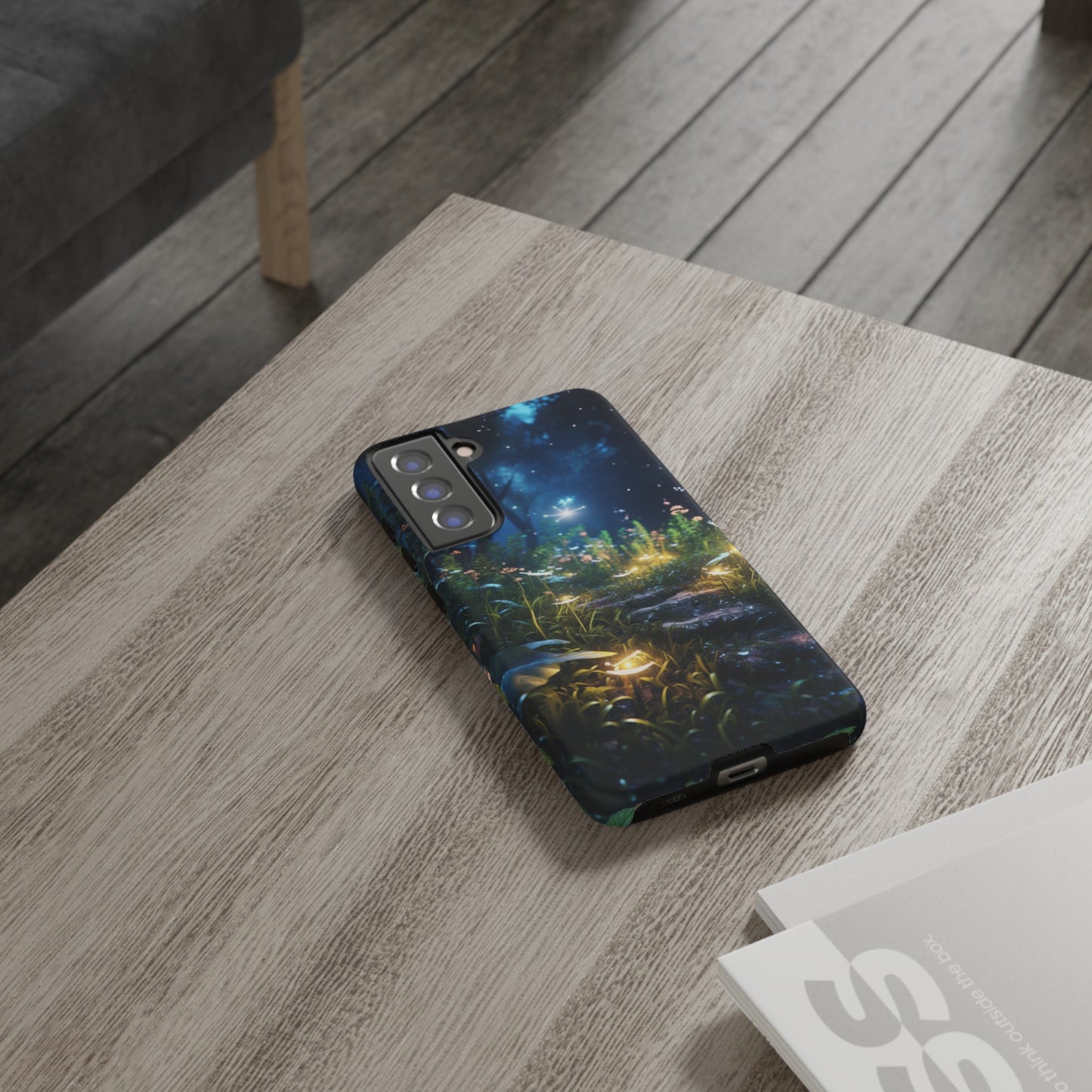 Fireflies in the Forest Tough Phone Case – Enchanting Summer Night Design for iPhone, Samsung Galaxy, and Google Pixel Devices