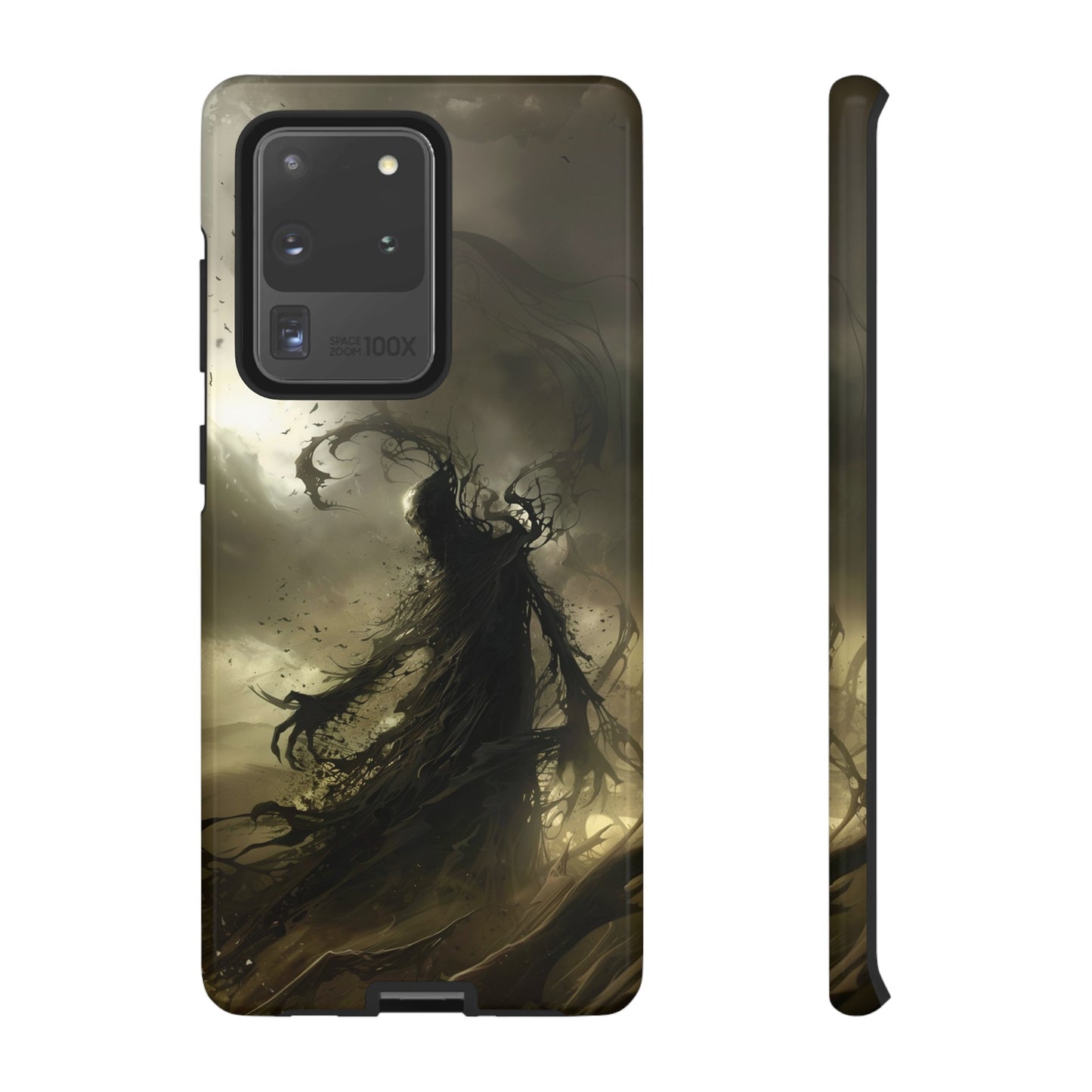 Dark Spirit Phone Case – Grim Reaper Haunting Design for iPhone, Samsung Galaxy, and Google Pixel Devices