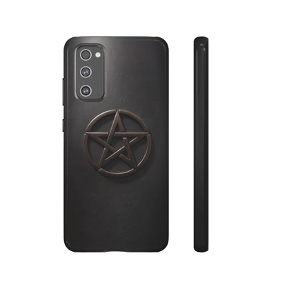 Simple Pentacle Tough Phone Case – Witchcraft Pentagram Design for iPhone, Samsung Galaxy, and Google Pixel Devices