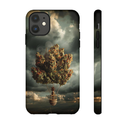 Cannabis Balloon Adventure Phone Case - For iPhone, Samsung Galaxy, and Google Pixel Devices