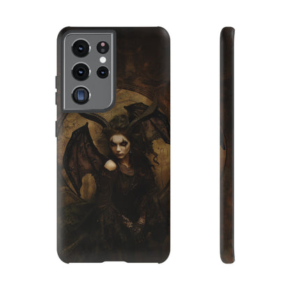 Demon Lilith Gothic Phone Case for iPhone, Samsung Galaxy, Google Pixel - Dark Fantasy Art