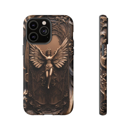 The Bronze Fairy Phone Case – Fantasy Faery Design for iPhone, Samsung Galaxy, and Google Pixel Devices