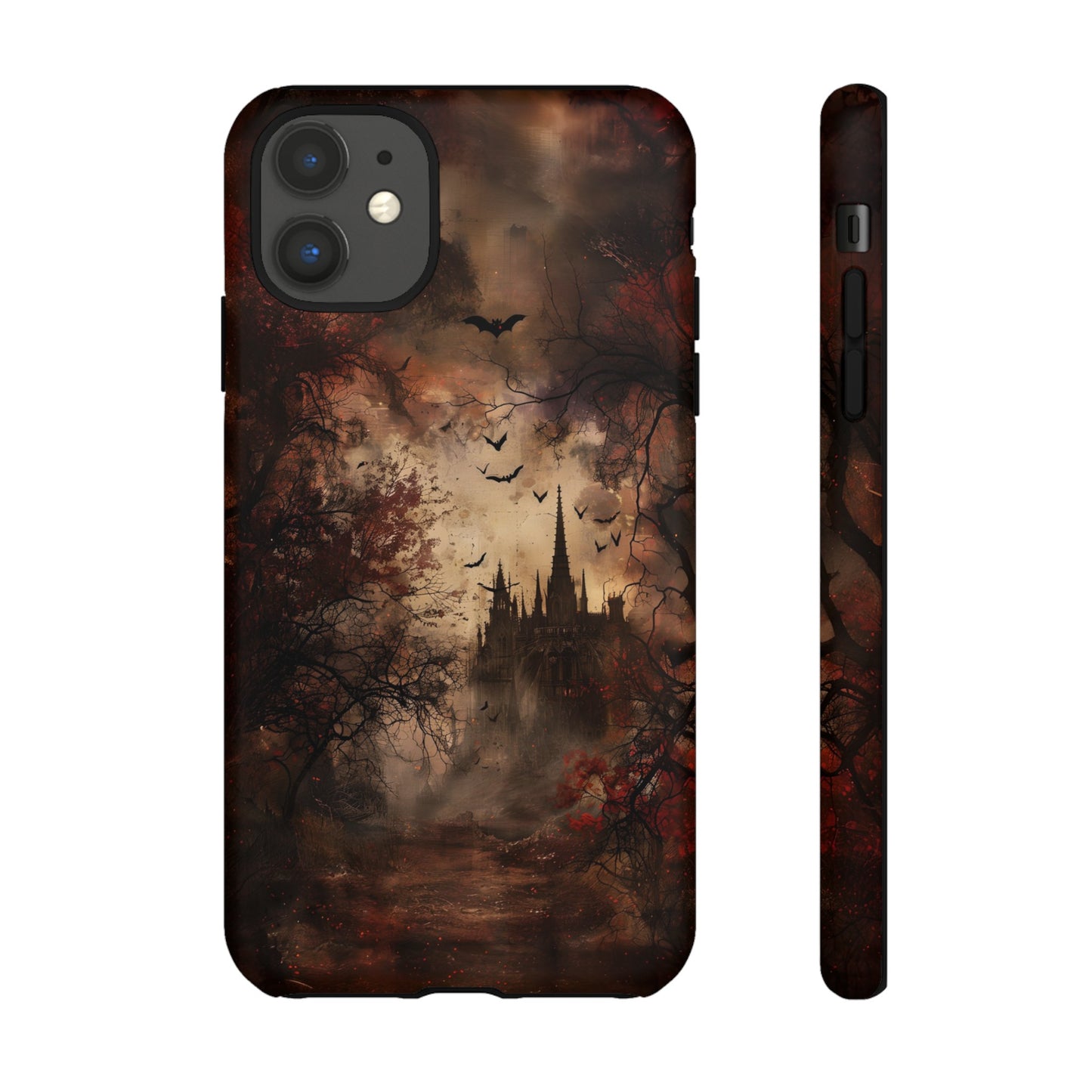 Gothic Castle Phone Case - Spooky Halloween Design for iPhone, Samsung Galaxy, Google Pixel Devices