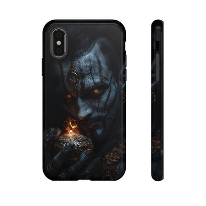 Dark Djinn Warrior Phone Case - Intricate Fantasy Art Protective Cover for iPhone, Samsung Galaxy, and Google Pixel Devices