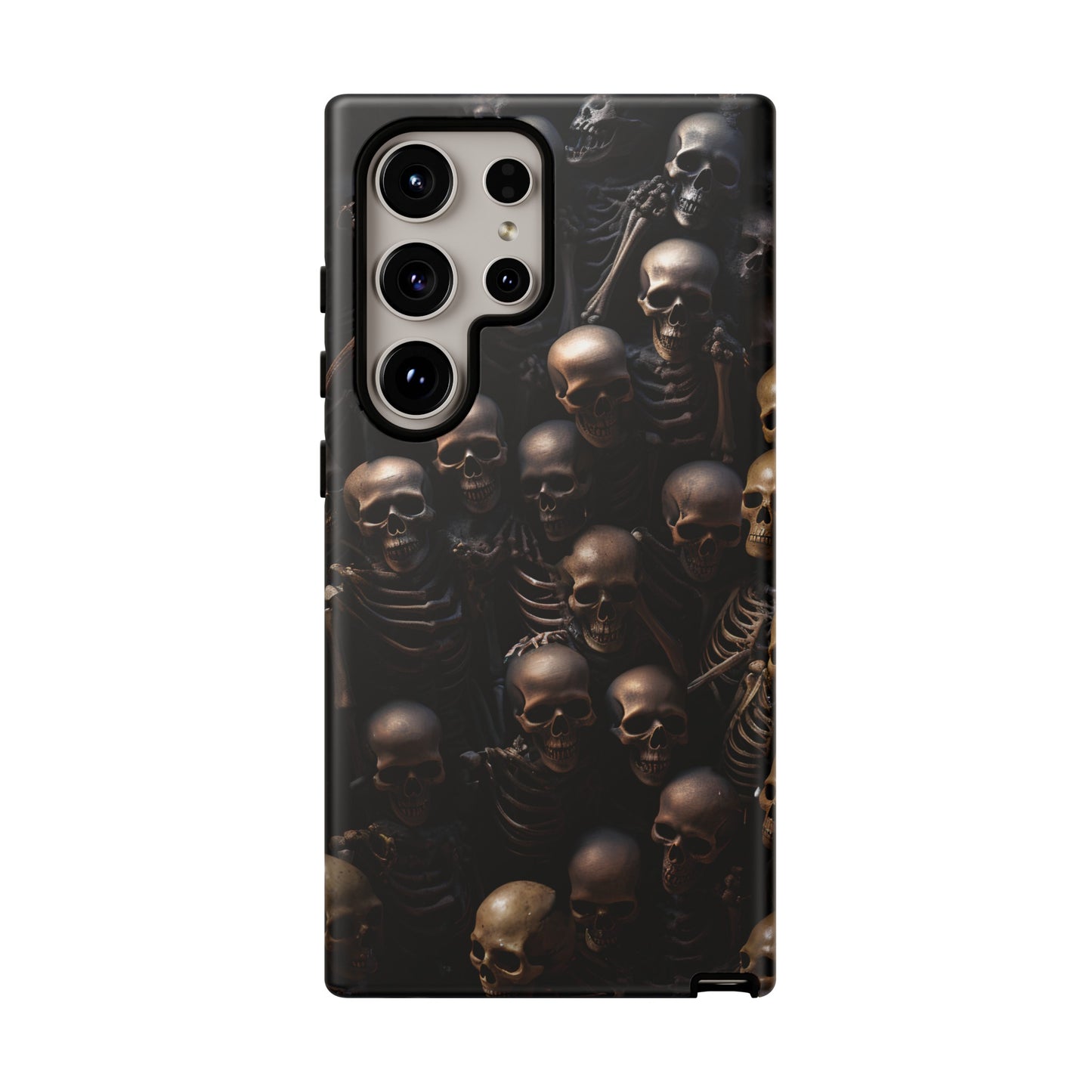 Skeletal Grave Phone Case – Halloween Horror Skeleton Design for iPhone, Samsung Galaxy, and Google Pixel Devices