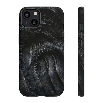 Surreal Biomechanical Phone Case - Gothic Sci-Fi Art for iPhone, Samsung Galaxy, and Google Pixel Devices