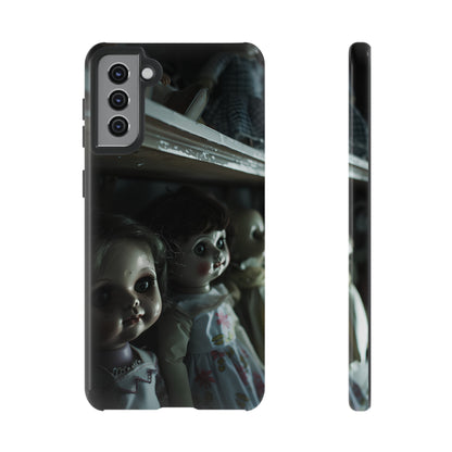 Creepy Dolls Phone Case – Eerie Vintage Doll Design for iPhone, Samsung Galaxy, and Google Pixel Devices