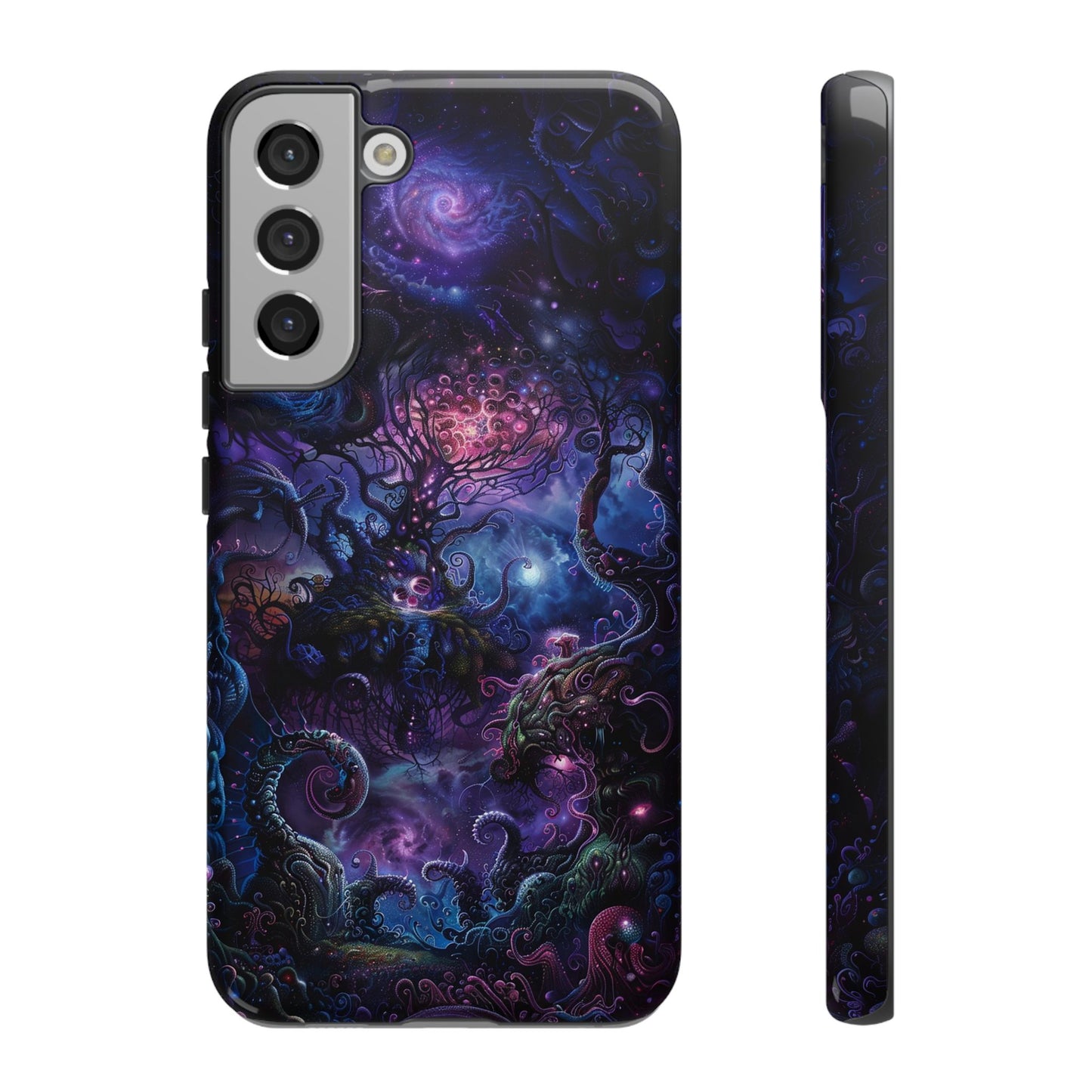 Trippy Psychedelic Alien Landscape Phone Case - Vibrant Abstract Design for iPhone, Samsung Galaxy and Google Pixel Devices