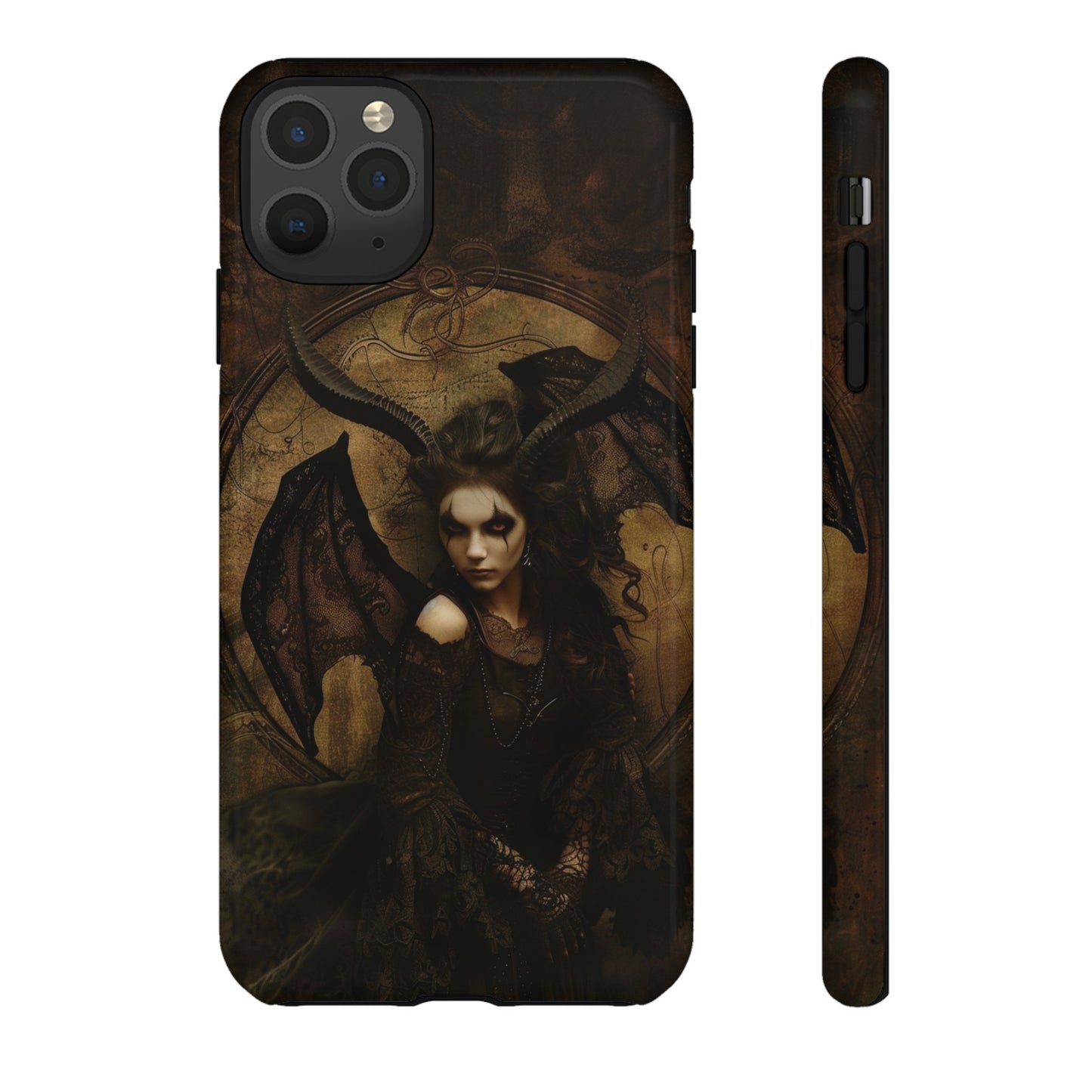 Demon Lilith Gothic Phone Case for iPhone, Samsung Galaxy, Google Pixel - Dark Fantasy Art