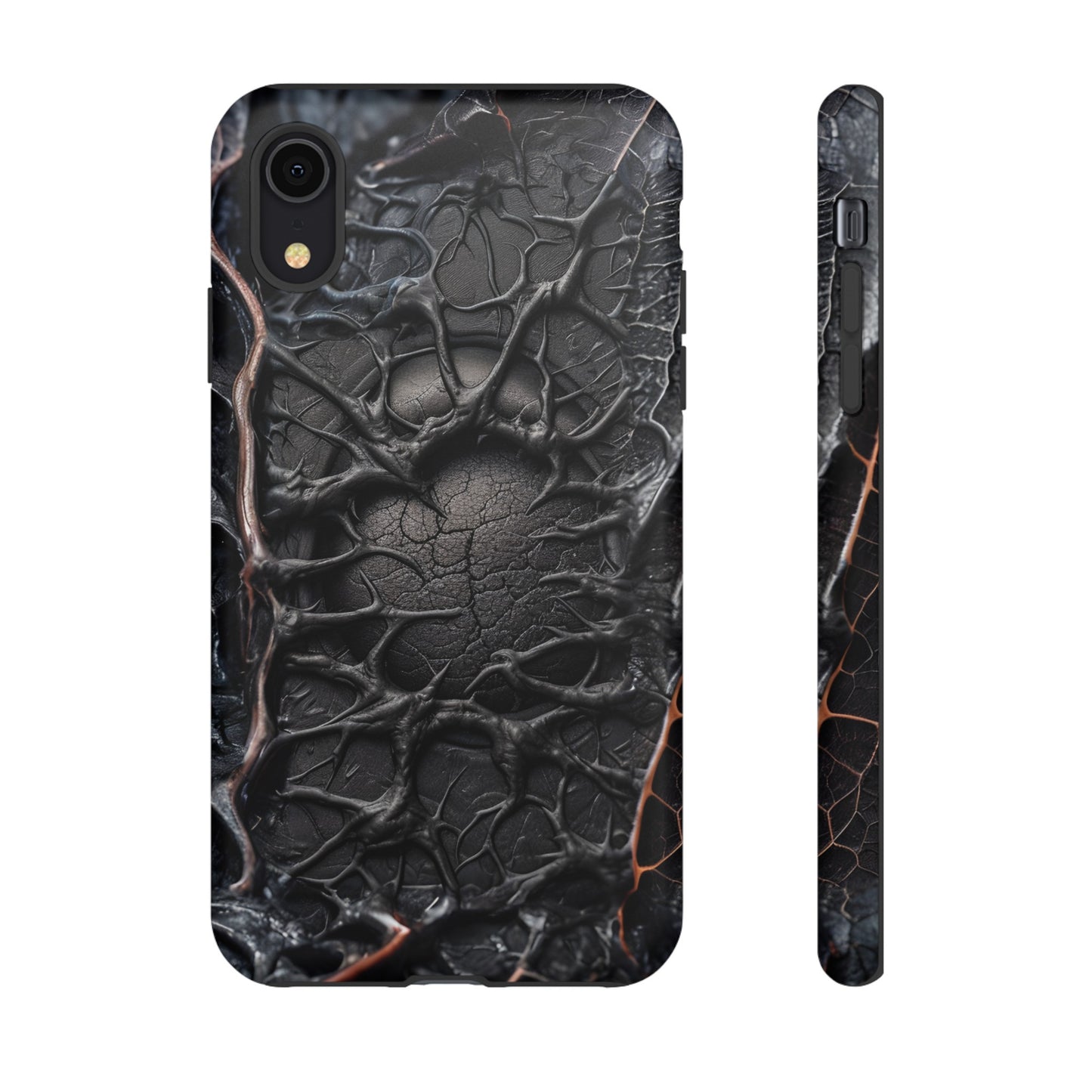 Black Veins Tough Phone Case – Lovecraftian Horror Design for iPhone, Samsung Galaxy, and Google Pixel Devices