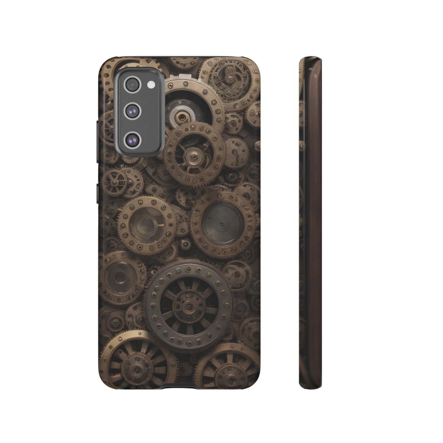 Gearworks 3 Phone Case – Steampunk Victorian Design with Gears and Clockwork for iPhone, Samsung Galaxy, and Google Pixel Devices