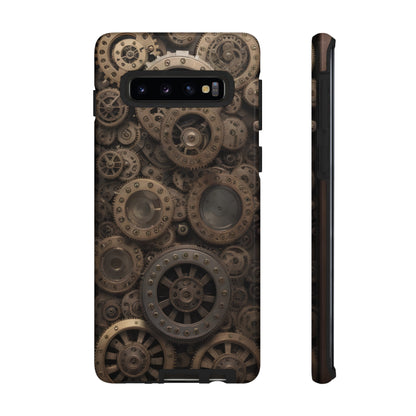 Gearworks 3 Phone Case – Steampunk Victorian Design with Gears and Clockwork for iPhone, Samsung Galaxy, and Google Pixel Devices