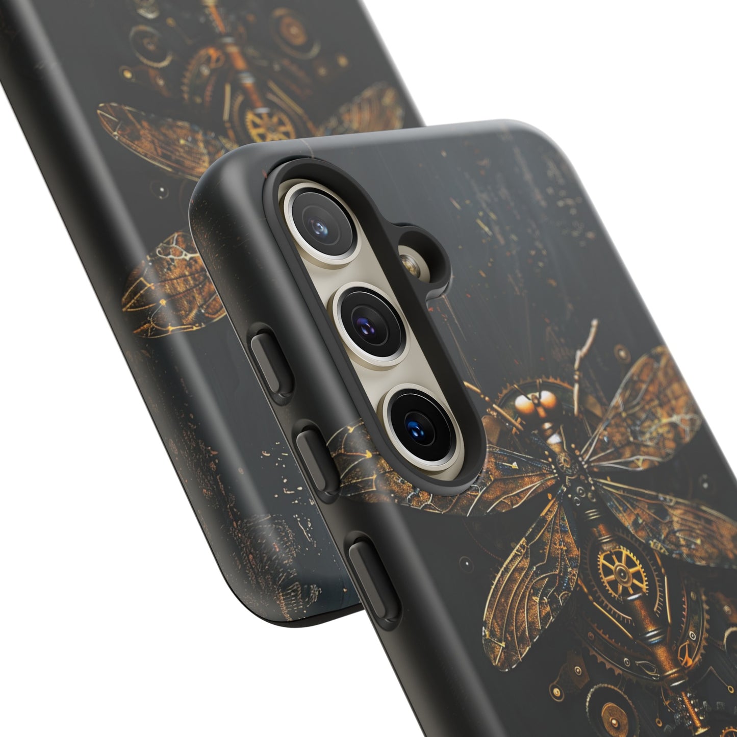 Steampunk Dragonfly Phone Case - Intricate Gear Design for iPhone, Samsung Galaxy, Google Pixel Devices