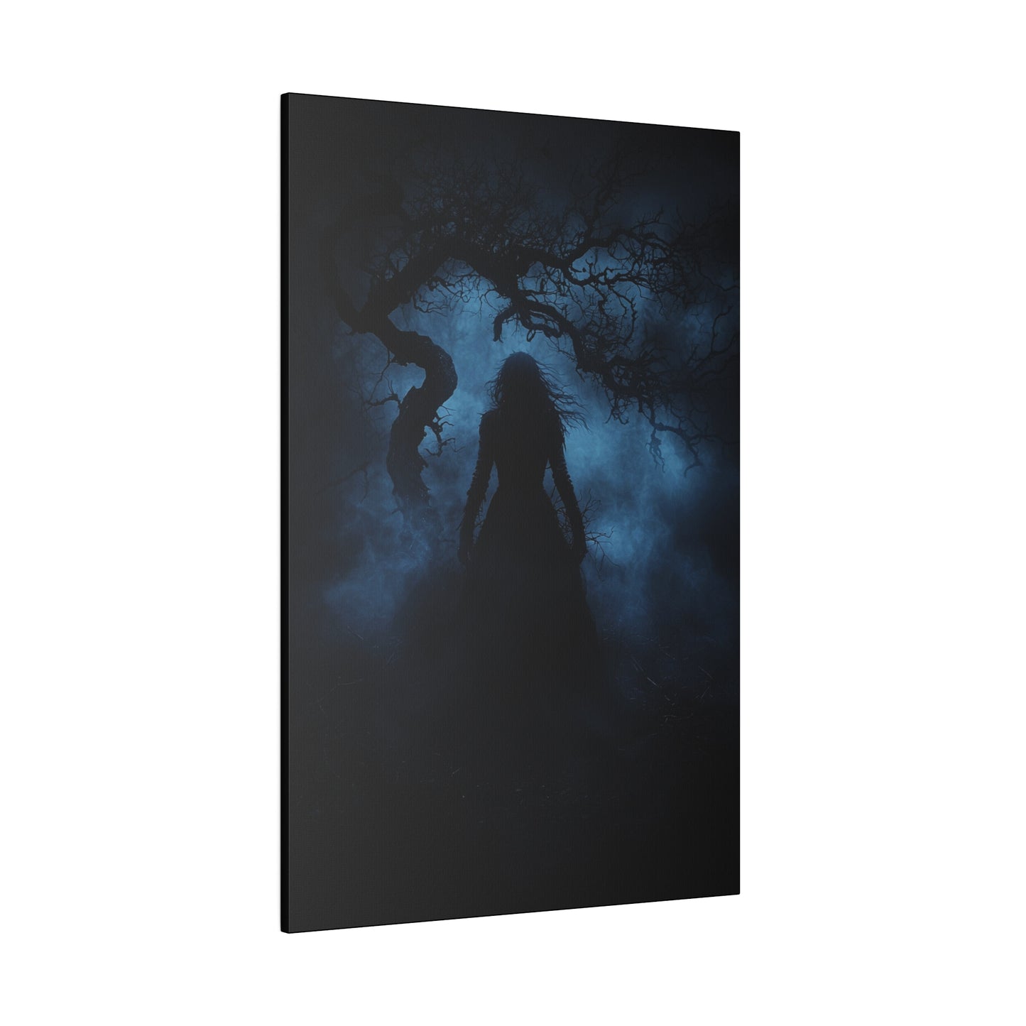 Haunting Silhouette - Dark Art Canvas Print - Mystical Gothic Home Decor