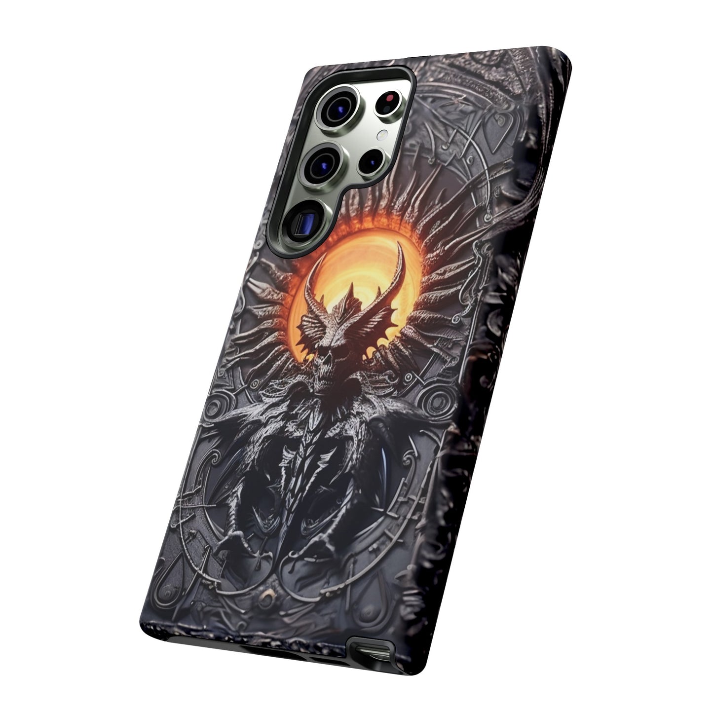 Skeletal Demonic King Phone Case – Ornate Gothic Design for iPhone, Samsung Galaxy, and Google Pixel Devices