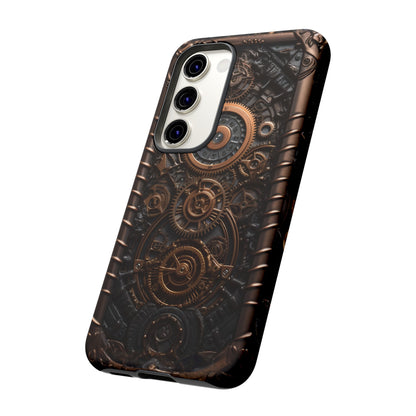 Gearworks 2 Phone Case – Steampunk Victorian Design with Gears and Clockwork for iPhone, Samsung Galaxy, and Google Pixel Devices