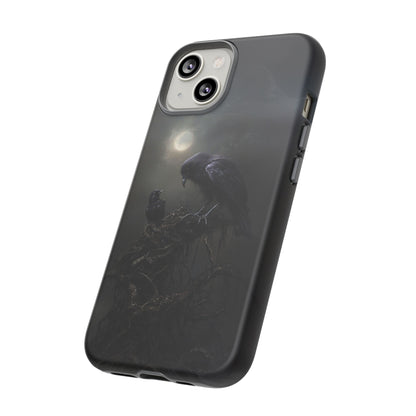 Gothic Raven Phone Case - Dark Crow Art for iPhone, Samsung Galaxy, and Google Pixel Devices