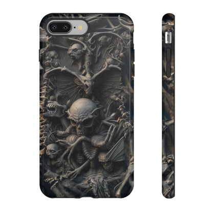 Those Who Dwell Below #1 Phone Case – Intricate Gothic Skeleton Design for iPhone, Samsung Galaxy, Google Pixel Devices