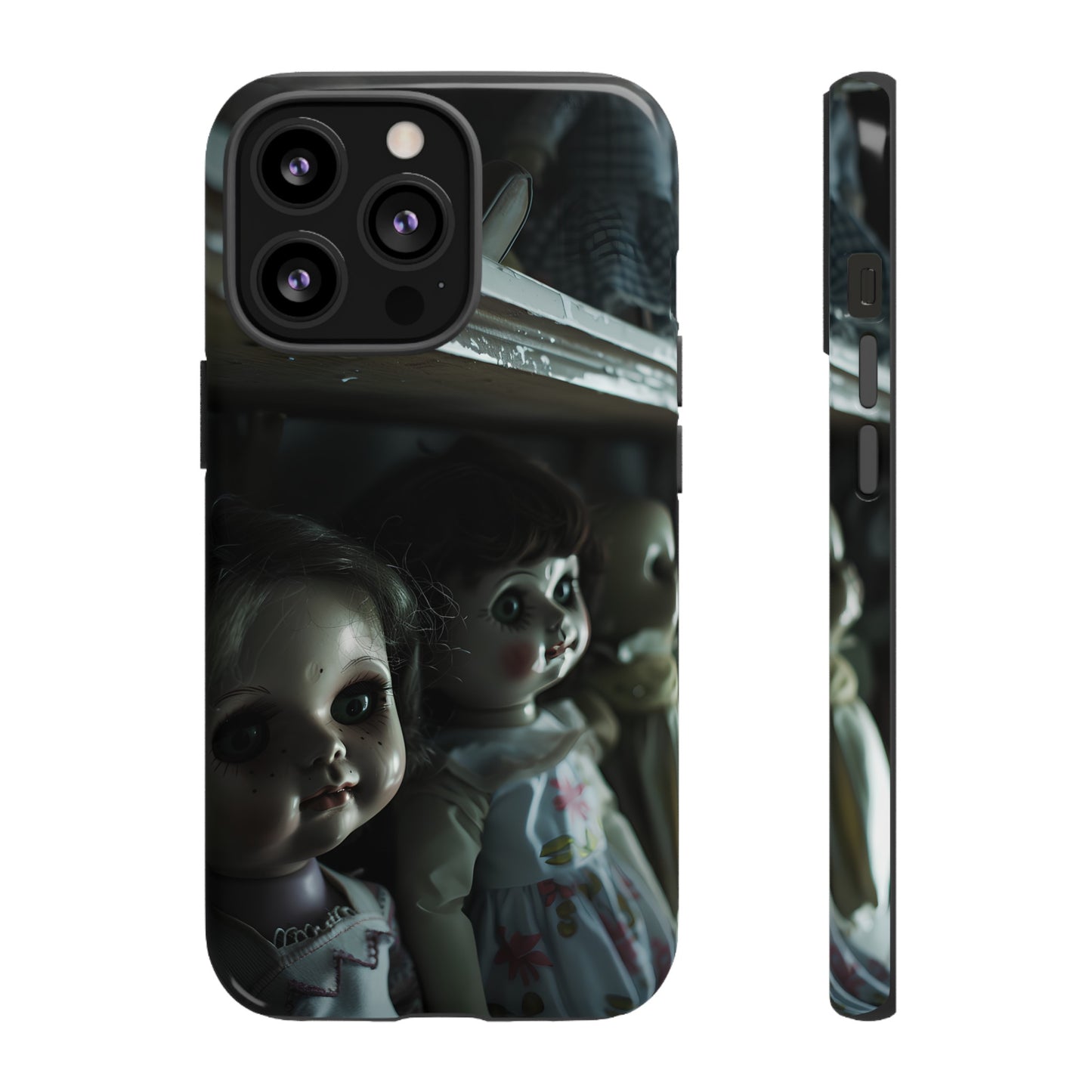 Creepy Dolls Phone Case – Eerie Vintage Doll Design for iPhone, Samsung Galaxy, and Google Pixel Devices