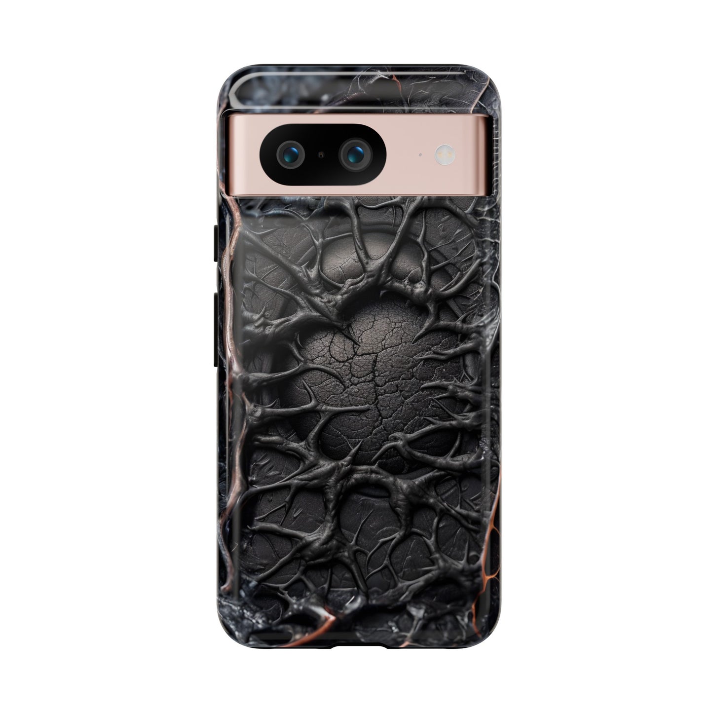 Black Veins Tough Phone Case – Lovecraftian Horror Design for iPhone, Samsung Galaxy, and Google Pixel Devices