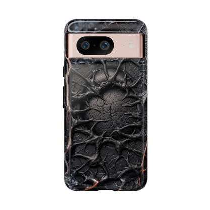 Black Veins Tough Phone Case – Lovecraftian Horror Design for iPhone, Samsung Galaxy, and Google Pixel Devices