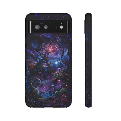 Trippy Psychedelic Alien Landscape Phone Case - Vibrant Abstract Design for iPhone, Samsung Galaxy and Google Pixel Devices