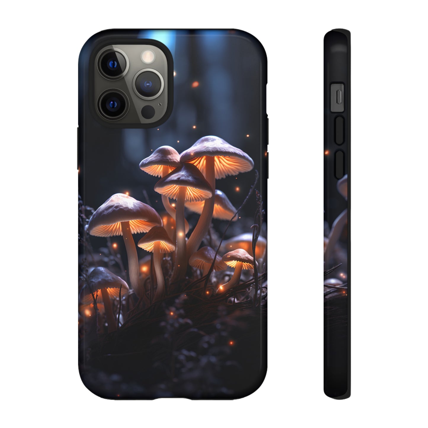 Glowing Mushrooms at Night Phone Case – Enchanting Fantasy Forest Design for iPhone, Samsung Galaxy, and Google Pixel Devices