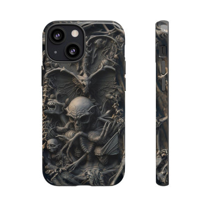 Those Who Dwell Below #1 Phone Case – Intricate Gothic Skeleton Design for iPhone, Samsung Galaxy, Google Pixel Devices