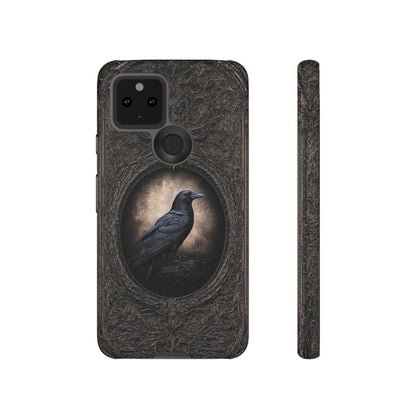 Gothic Raven Phone Case - Mysterious Dark Bird Design