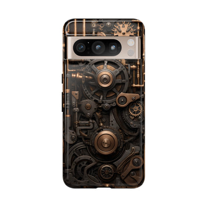 Steampunk Machine Phone Case – Victorian Gears Design for iPhone, Samsung Galaxy, and Google Pixel Devices