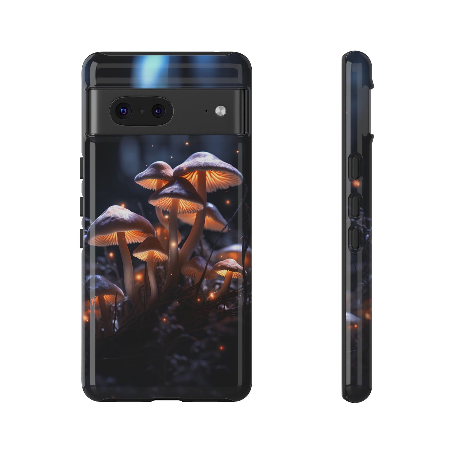 Glowing Mushrooms at Night Phone Case – Enchanting Fantasy Forest Design for iPhone, Samsung Galaxy, and Google Pixel Devices