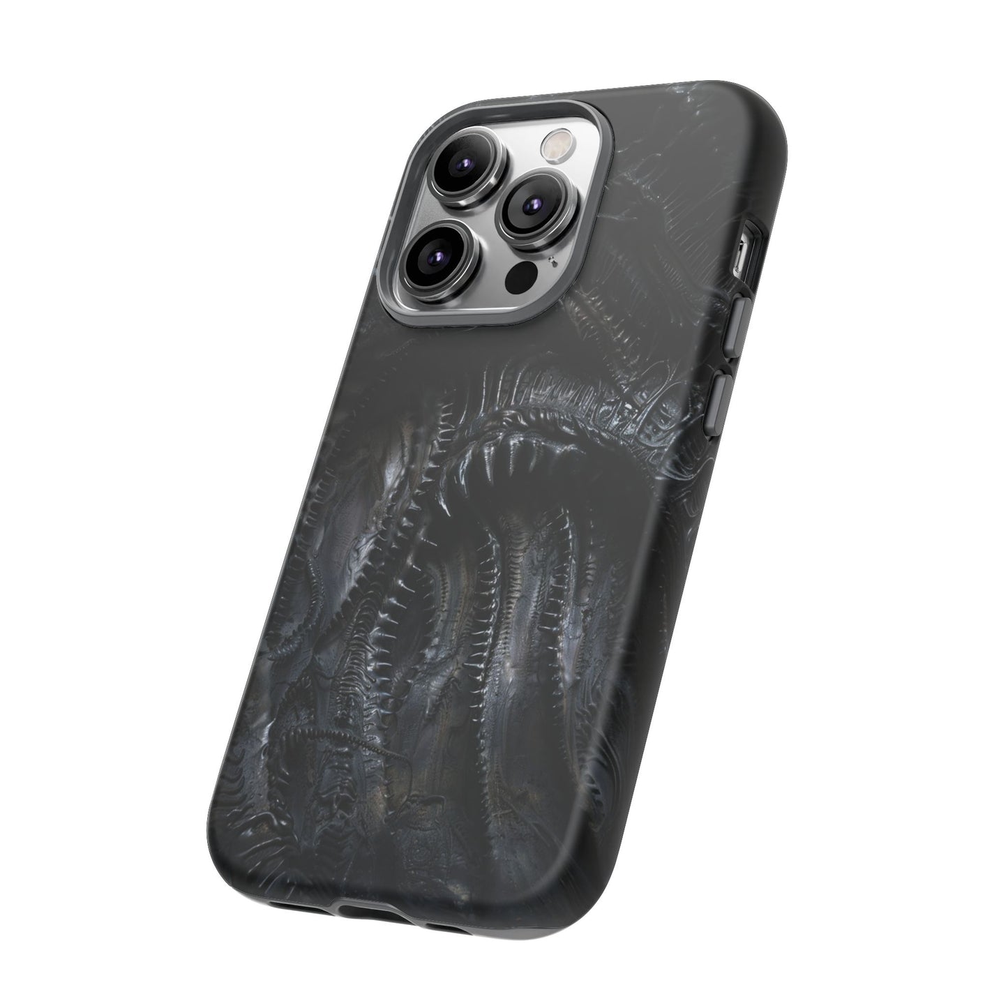 Surreal Biomechanical Phone Case - Gothic Sci-Fi Art for iPhone, Samsung Galaxy, and Google Pixel Devices