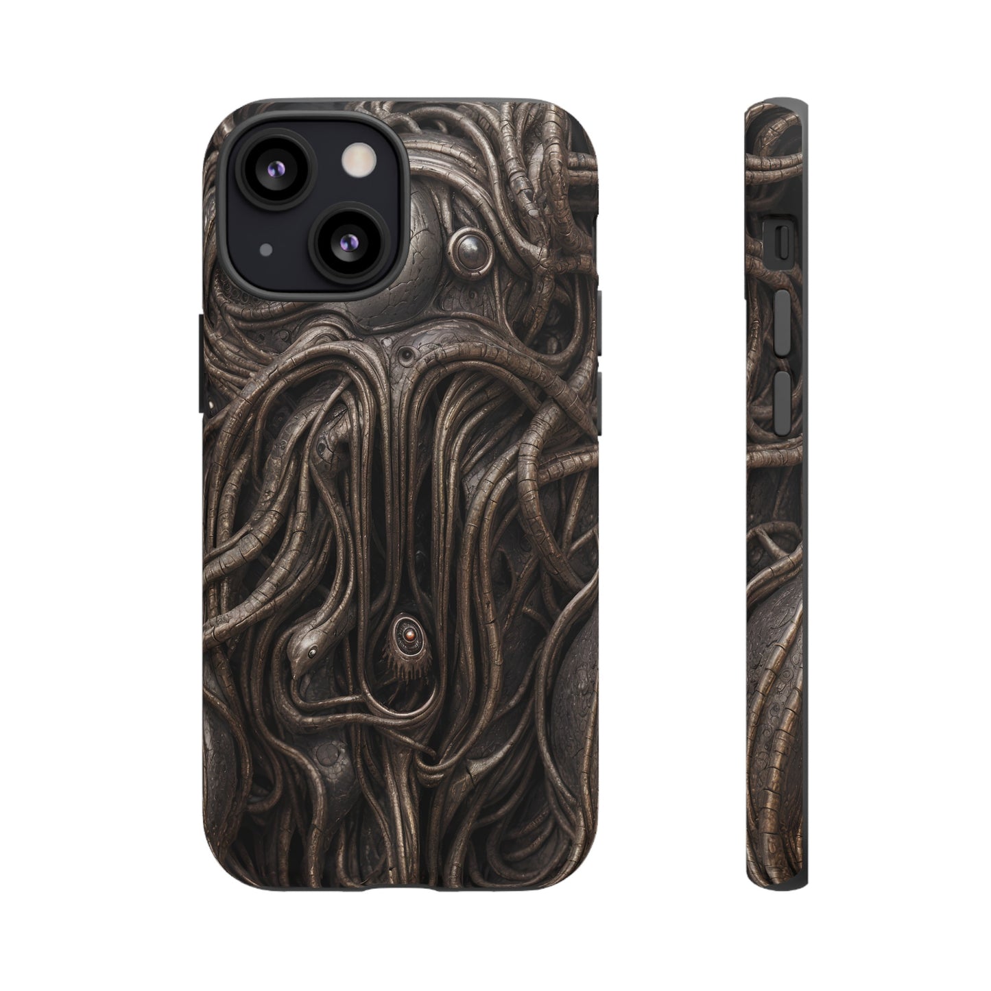 Biomechanical Horror 4 Phone Case – Futuristic Alien Design for iPhone, Samsung Galaxy, and Google Pixel Devices