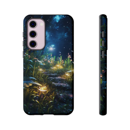 Fireflies in the Forest Tough Phone Case – Enchanting Summer Night Design for iPhone, Samsung Galaxy, and Google Pixel Devices