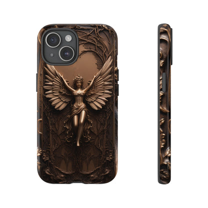 The Bronze Fairy Phone Case – Fantasy Faery Design for iPhone, Samsung Galaxy, and Google Pixel Devices