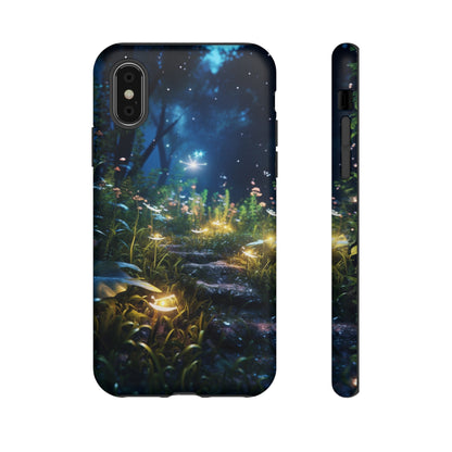 Fireflies in the Forest Tough Phone Case – Enchanting Summer Night Design for iPhone, Samsung Galaxy, and Google Pixel Devices