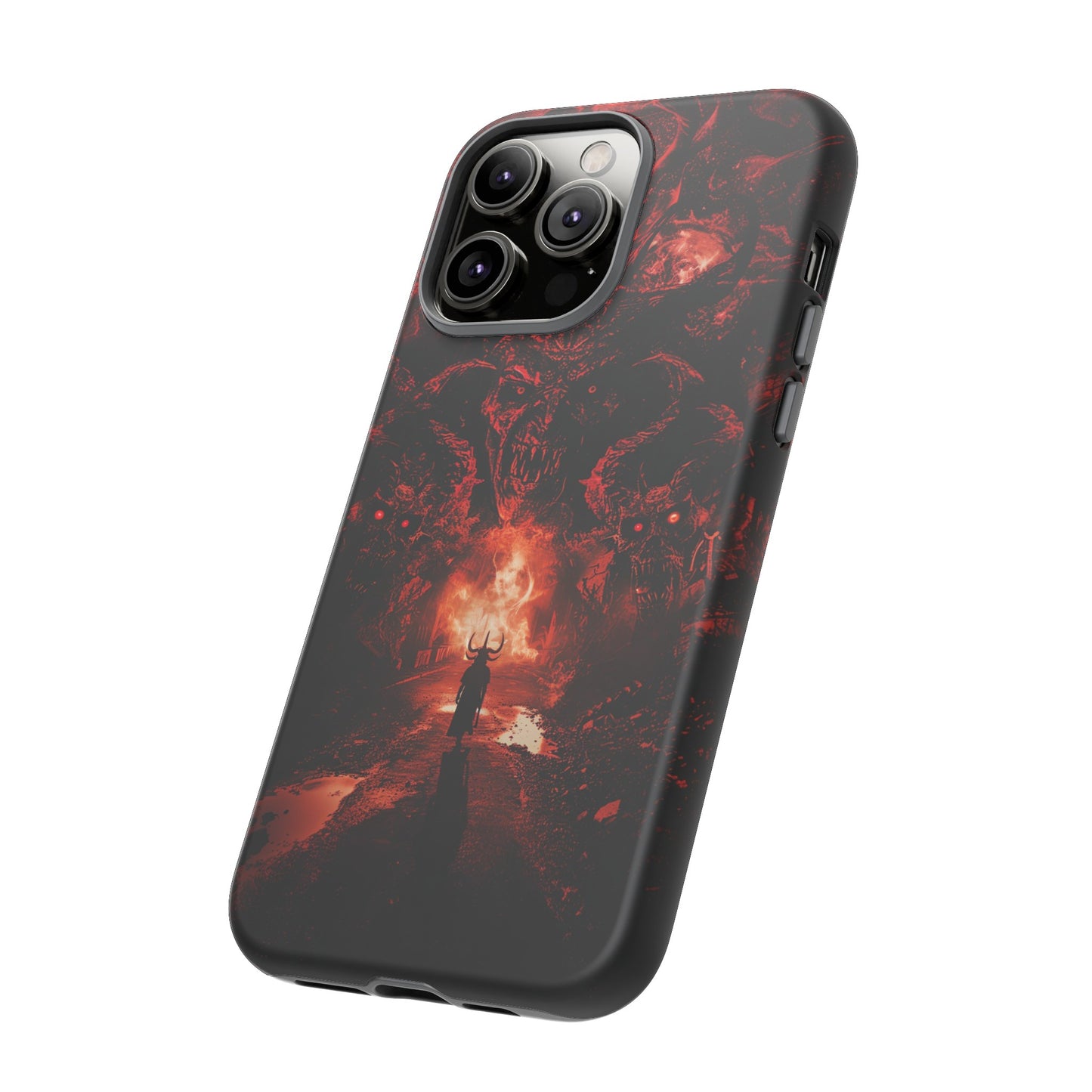 The Road to Hell Phone Case – Gothic Demon and Devil Design for iPhone, Samsung Galaxy, and Google Pixel Devices