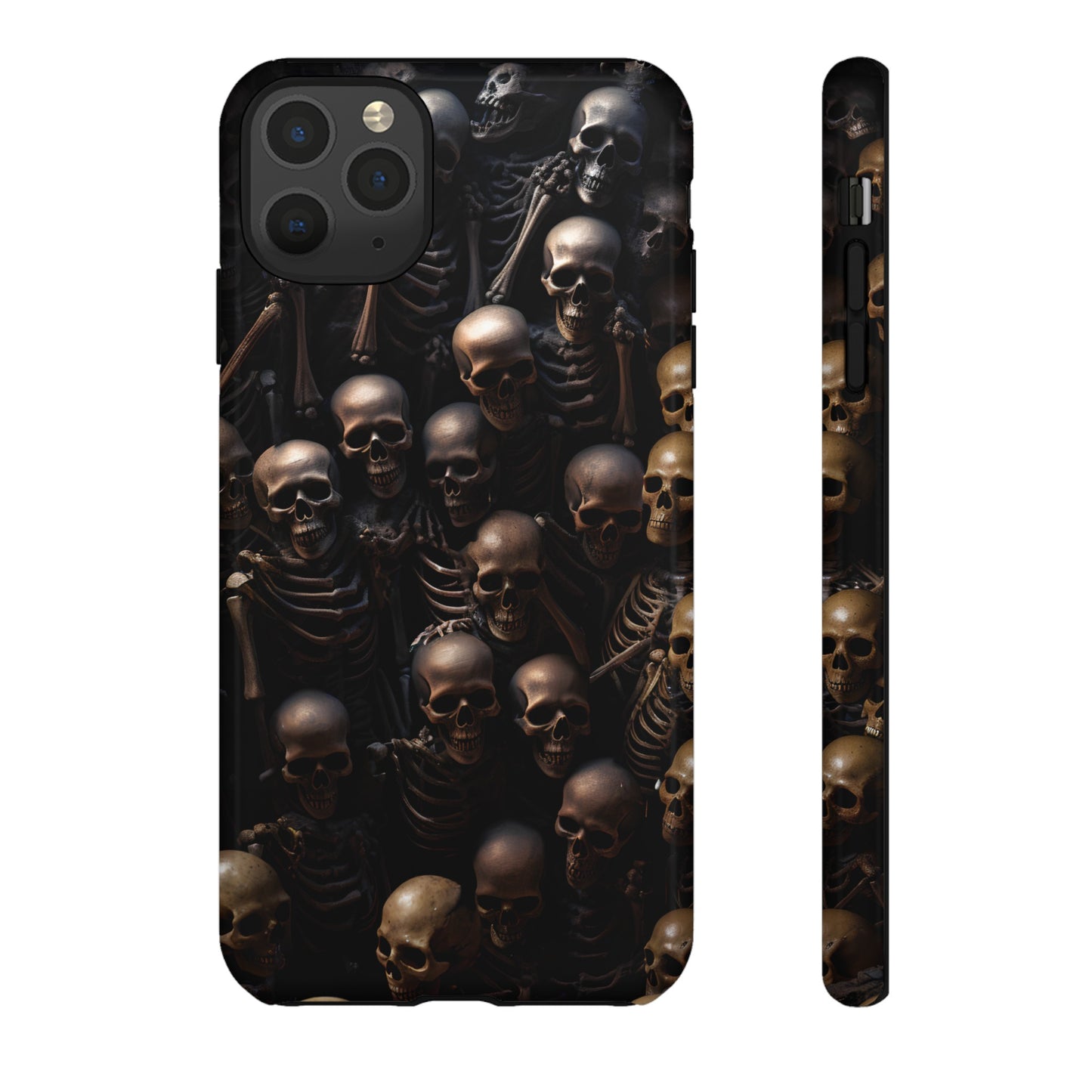 Skeletal Grave Phone Case – Halloween Horror Skeleton Design for iPhone, Samsung Galaxy, and Google Pixel Devices