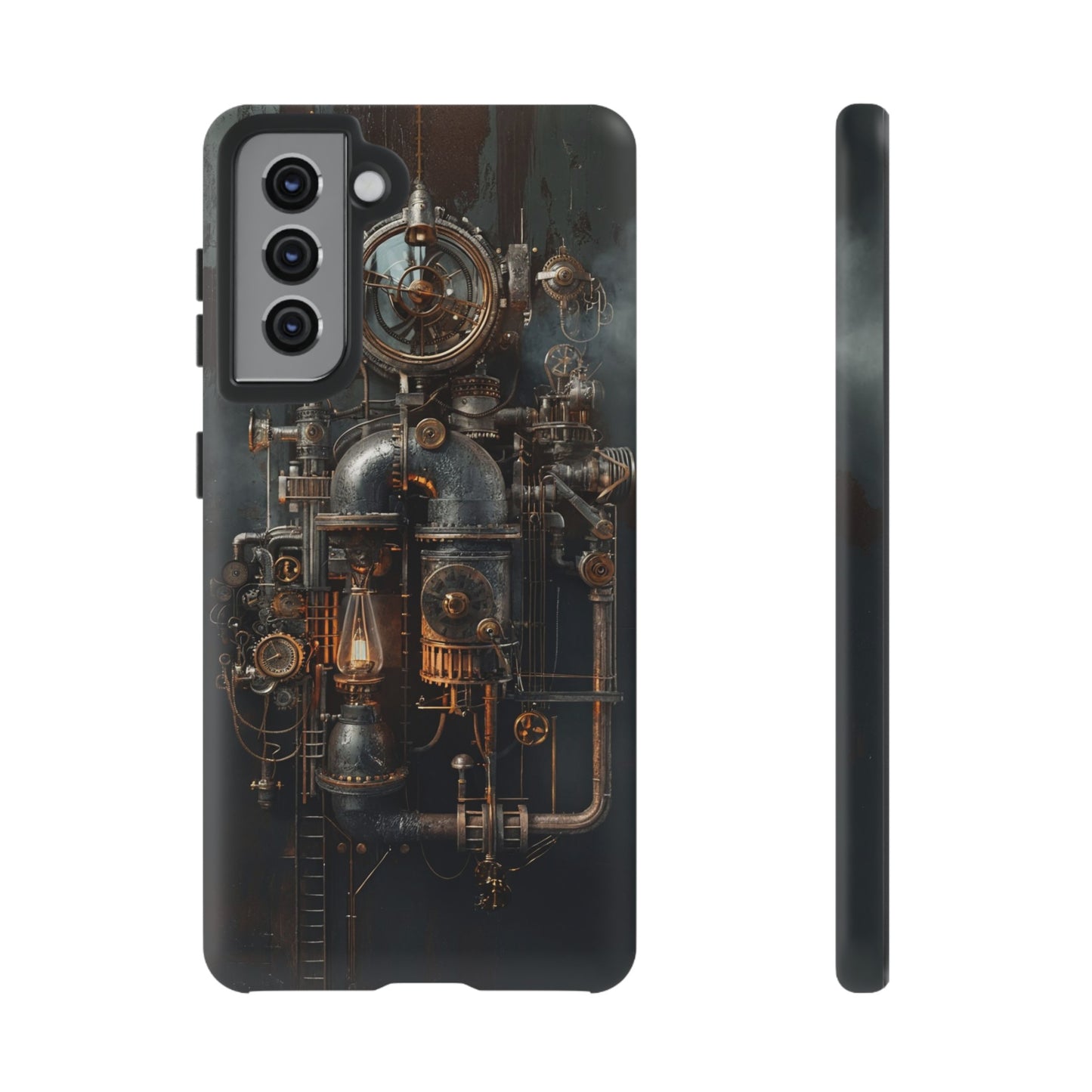 Steampunk Machine #2 Phone Case - Intricate Industrial Design for iPhone, Samsung Galaxy, Google Pixel Devices, Victorian Design Gears