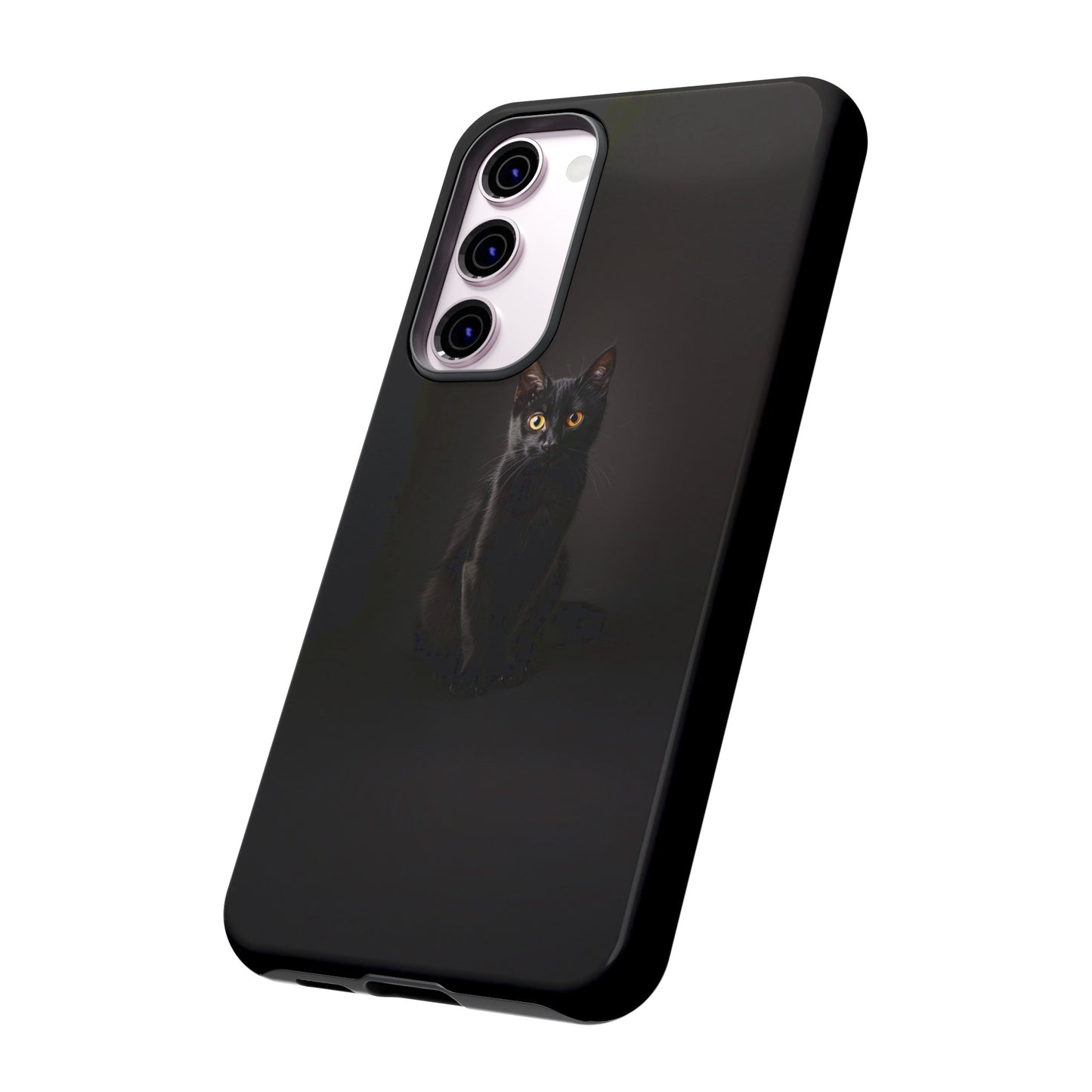 Black Cat Phone Case – Mystical Cat Design for iPhone, Samsung Galaxy, and Google Pixel Devices